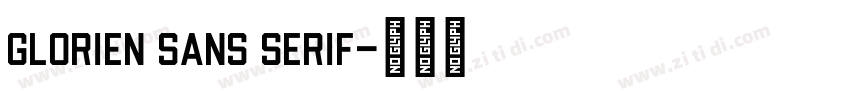 Glorien Sans Serif字体转换